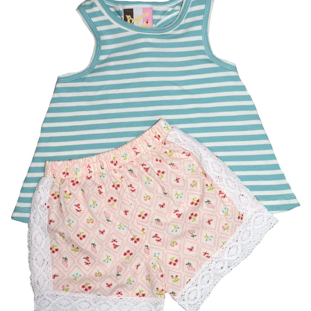 butterfly garden short set
